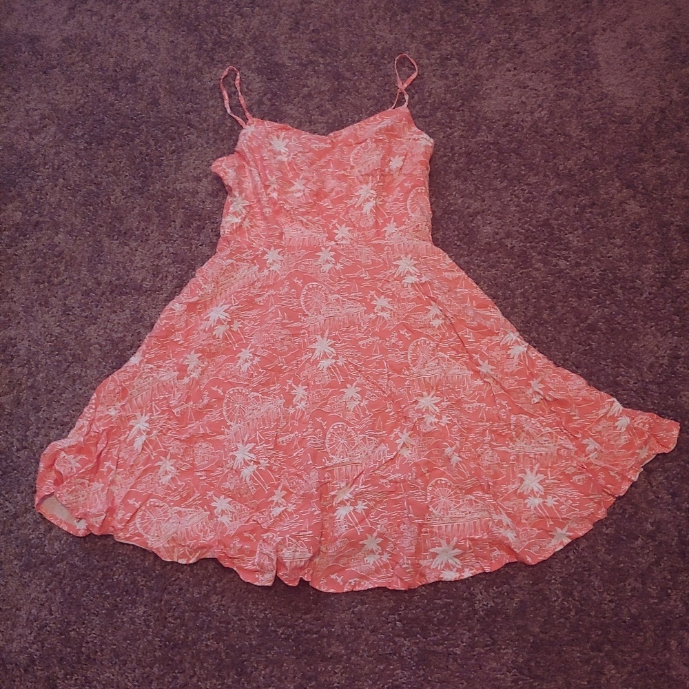 Old navy orange/peachy colored strappy mini dress